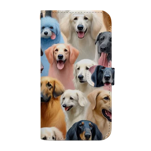 世界犬⑤ Book-Style Smartphone Case