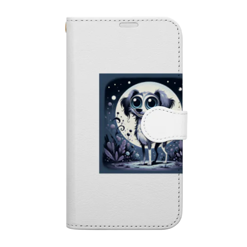 不気味で可愛い犬001 Book-Style Smartphone Case