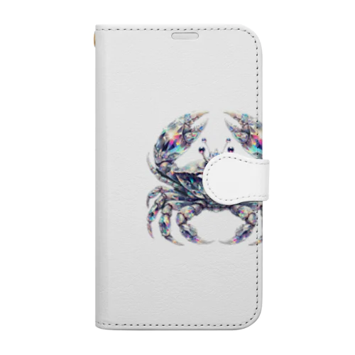 【The Crystal Crab】クリスタルクラブ Book-Style Smartphone Case