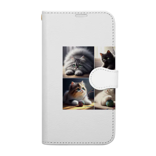 可愛い猫 Book-Style Smartphone Case