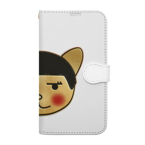 ひとにゃんゴールド Book-Style Smartphone Case