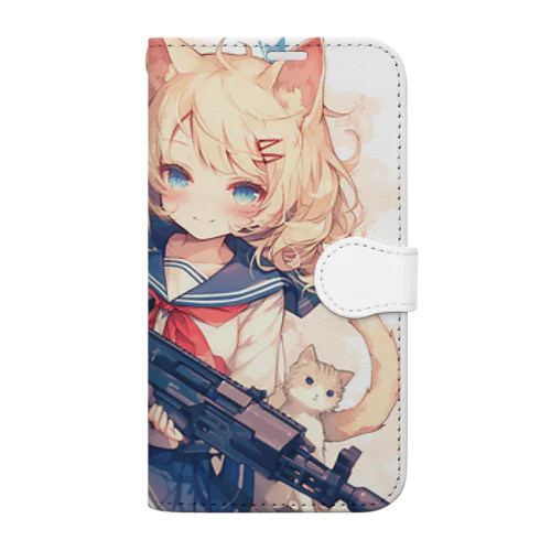 星屑の誓い、勇気の歌 Marsa Book-Style Smartphone Case