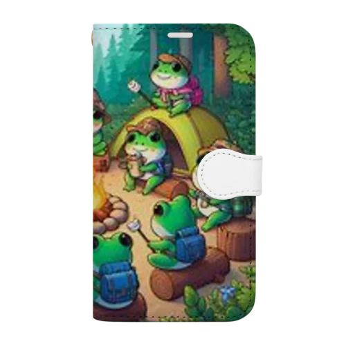 ケロチャンファミリー Book-Style Smartphone Case