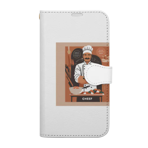 私は料理人 Book-Style Smartphone Case