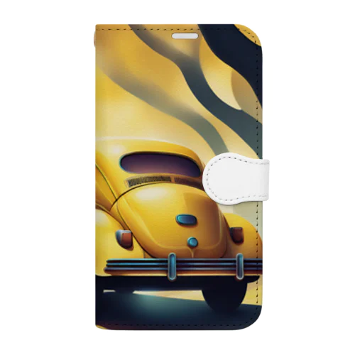 黄色の外車 Book-Style Smartphone Case