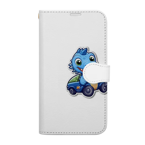 恐竜パトカー Book-Style Smartphone Case