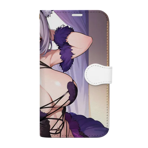 猫耳　美少女 Book-Style Smartphone Case