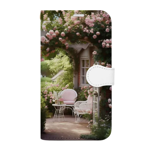 バラの庭園　なでしこ1478 Book-Style Smartphone Case