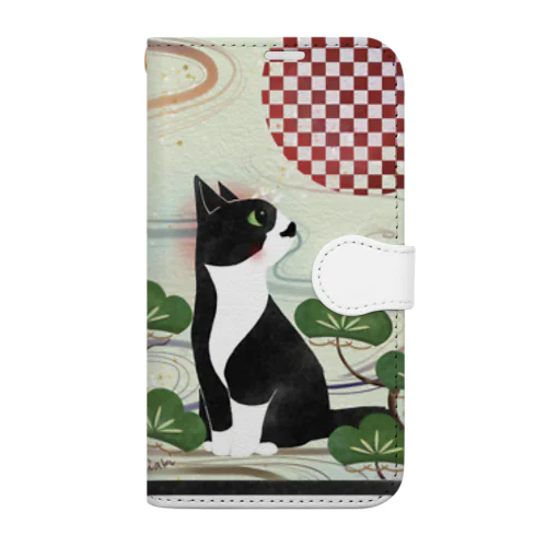 花札1月 Book-Style Smartphone Case