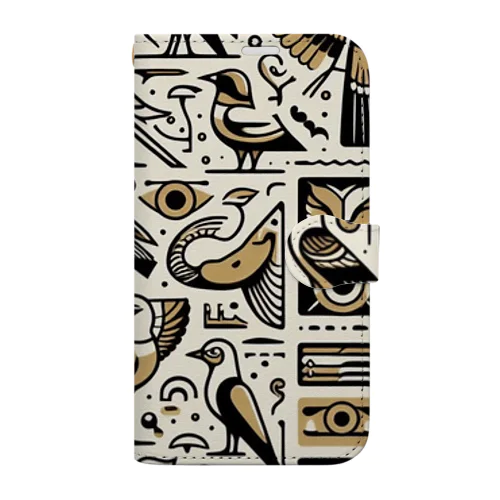 エジプト鳥④ Book-Style Smartphone Case