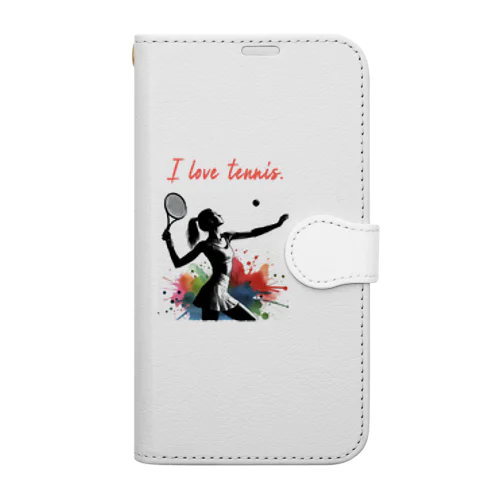 I love tennis.（その４） Book-Style Smartphone Case