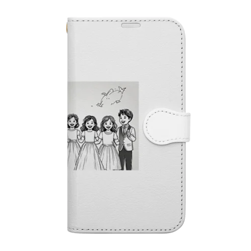 結婚式でのこどもたちの歌声🎵 Book-Style Smartphone Case