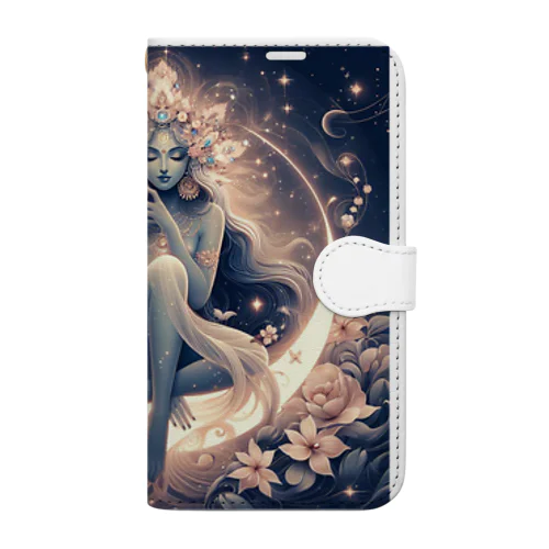 月の女神様 Book-Style Smartphone Case