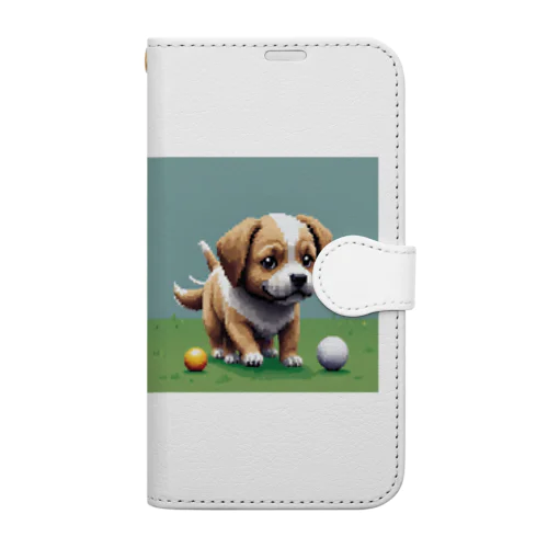 尻尾を振る犬 Book-Style Smartphone Case