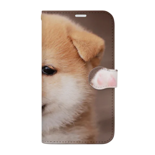 可愛い柴犬 手帳型スマホケース