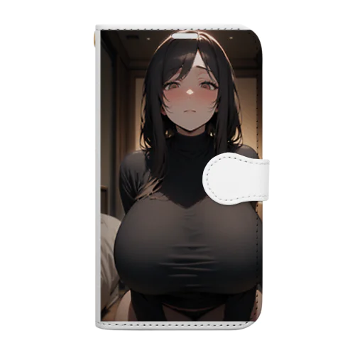 見ててくれる巨乳のお姉さん① Book-Style Smartphone Case