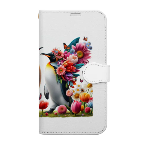 フラワーペンギン Book-Style Smartphone Case