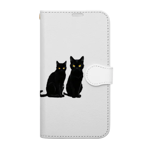 黒猫の思い (=^・^=) Book-Style Smartphone Case