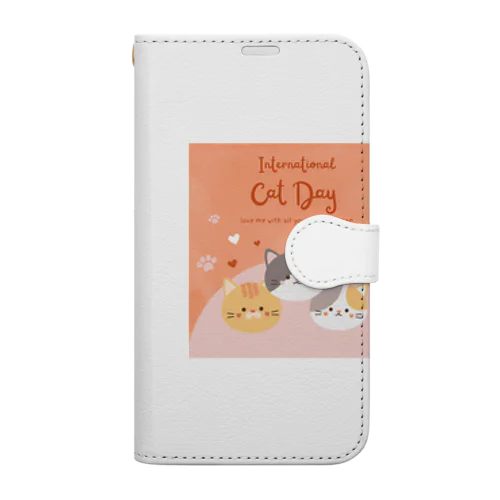 スリーキャったー Book-Style Smartphone Case