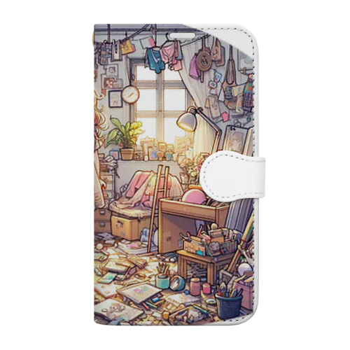 働いたら負け（裏と表） Book-Style Smartphone Case