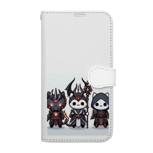 魔王にゃんこと側近にゃんこ Book-Style Smartphone Case