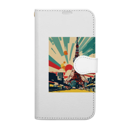 POPARTTOKYOTOWER Book-Style Smartphone Case