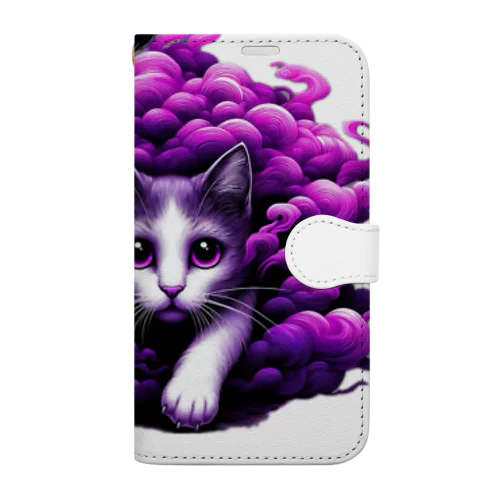 ボワっと猫 Book-Style Smartphone Case