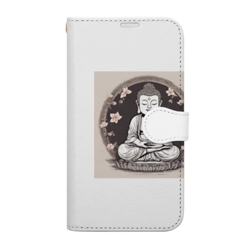 可愛い仏様 Book-Style Smartphone Case