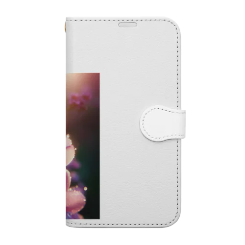 4月17日の誕生花　ラークスパー Book-Style Smartphone Case