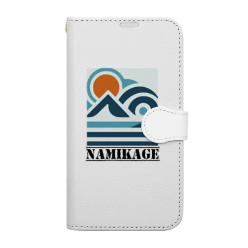 和風テイスト波影 Book-Style Smartphone Case