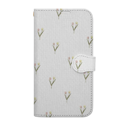 Cherry blossom and lemon tulips . Book-Style Smartphone Case