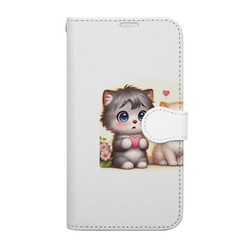 子猫の告白 Book-Style Smartphone Case