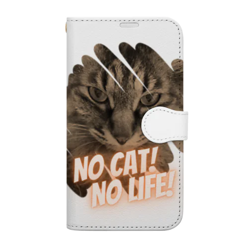 NO CAT! NO LIFE! 手帳型スマホケース