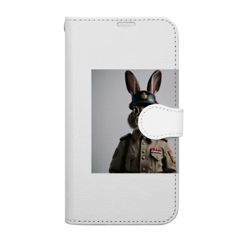 軍人ウサギ#6 Book-Style Smartphone Case