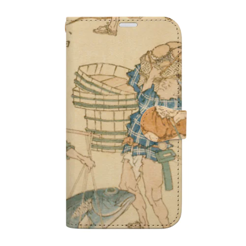 鰹　新板大道図彙・小田原町 / Collected Street Scenes: Odawaracho Book-Style Smartphone Case