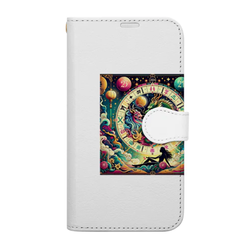 金運ドラゴン Book-Style Smartphone Case