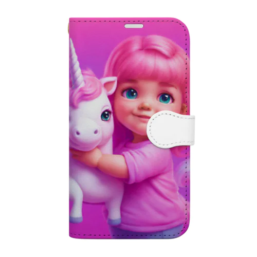 ペガサスと女の子 Book-Style Smartphone Case