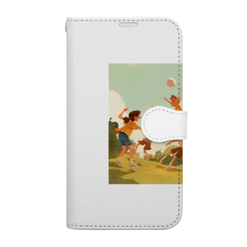 楽しそうな子供たち Book-Style Smartphone Case