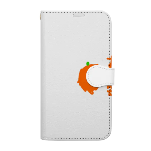 6さいが描いたオレンジ Book-Style Smartphone Case