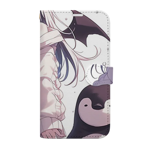 冷極フローズン✕小悪魔ガール Book-Style Smartphone Case