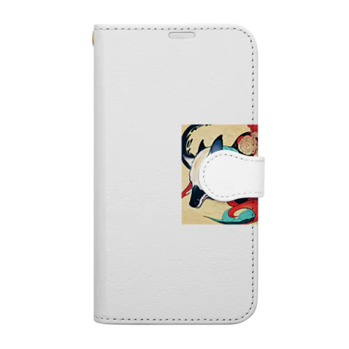 うきよ犬６ Book-Style Smartphone Case