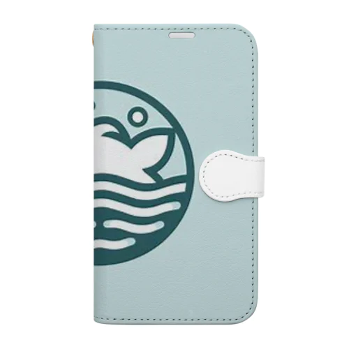 シンプルなお魚 Book-Style Smartphone Case