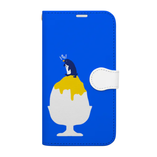 かき氷ペンギン Book-Style Smartphone Case