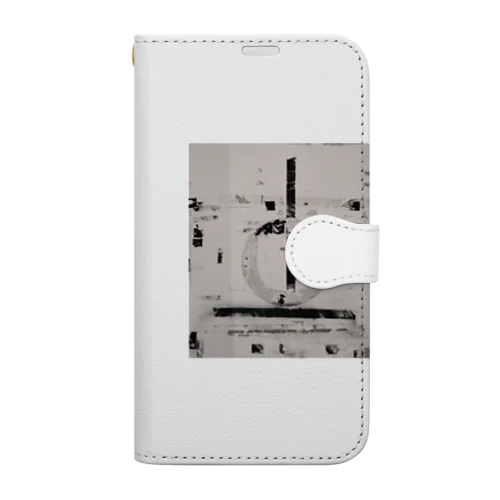 洗練されたモノクローム Book-Style Smartphone Case