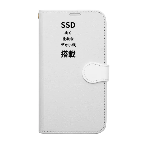 SSD 搭載　ロゴ　シンプル Book-Style Smartphone Case