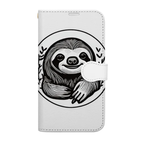 ナマケモノのナモちゃん Book-Style Smartphone Case