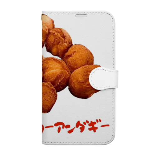 サーターアンダギー（文字入り） Book-Style Smartphone Case