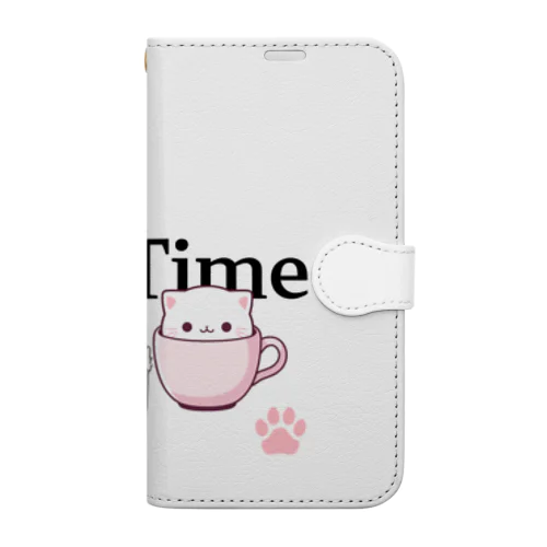 猫ちゃんのティータイム Book-Style Smartphone Case