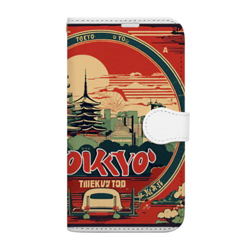 東京っぽいロゴ Book-Style Smartphone Case