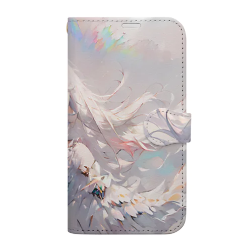 White Melting Angel Book-Style Smartphone Case